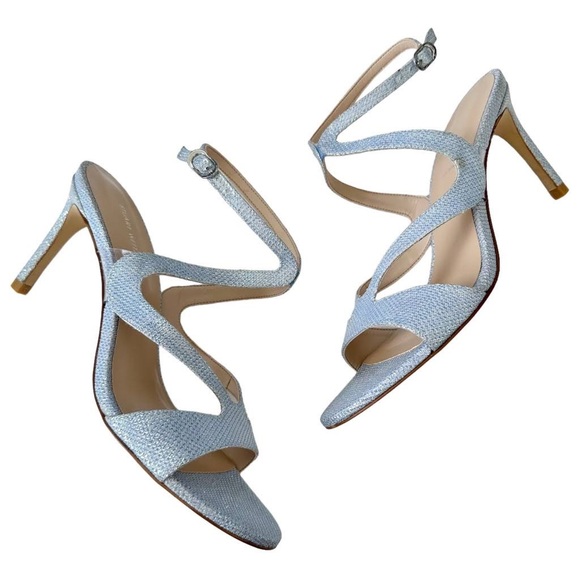 Stuart weitzman periwinkle sandal heels 7 NWT - Picture 1 of 8